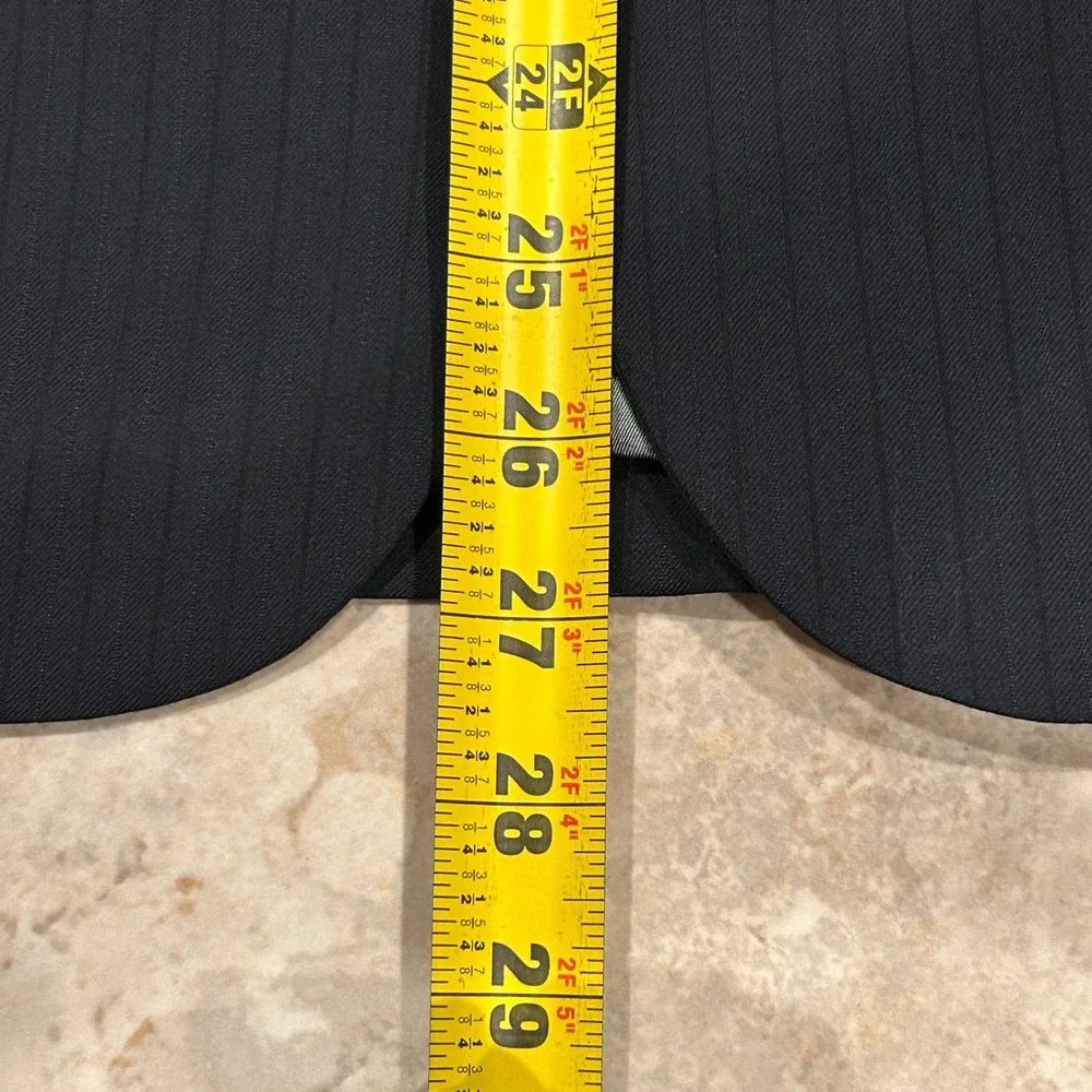 Pronto by Prontomoda Blazer Mens 36S Black Wool Max Super 140s Slim Fit Jacket